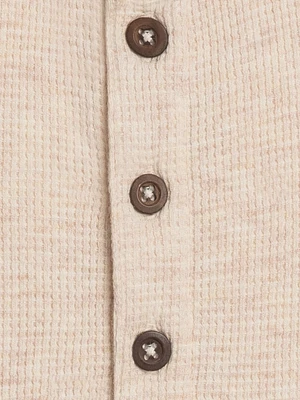 Oat Waffle Henley Romper