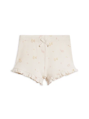 Floral Lydia Ribbed Ruffle Short