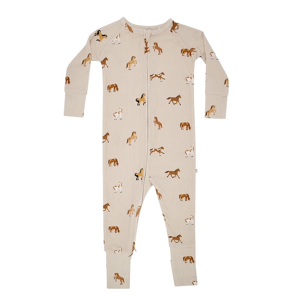 Horses Zip Romper