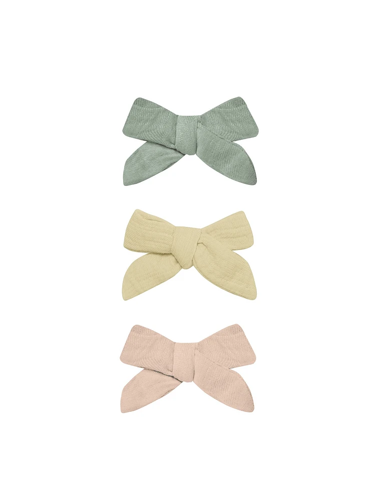 Sage/Yellow/Melon Bow 3pk
