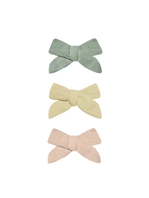 Sage/Yellow/Melon Bow 3pk