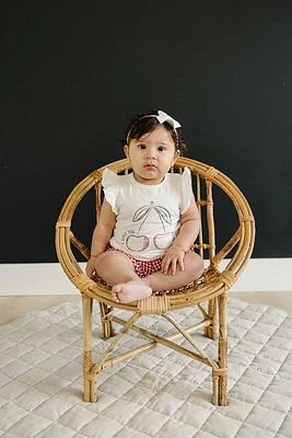 Cherry Ruffle Tee