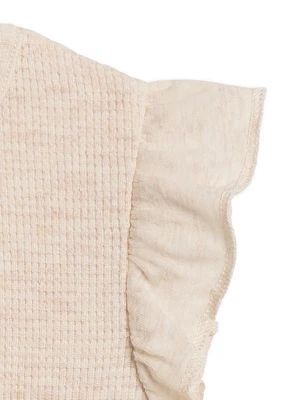 Oat Waffle Flutter Romper