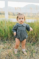 Gingham Peter Pan Bubble Romper