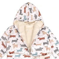 Dog Hooded Baby Bathrobe