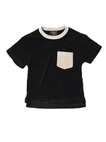 Black Terry Cloth Tee