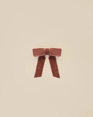 Poppy Velvet Bow