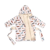 Dog Hooded Baby Bathrobe