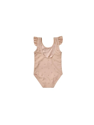 Cherries Flutter One-Piece Swimsuit