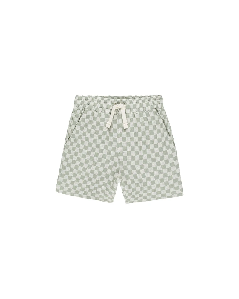 Sage Check Bermuda Short
