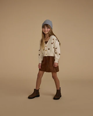 Saddle Corduroy Overall Dress