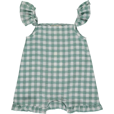 Plaid Bubble Romper