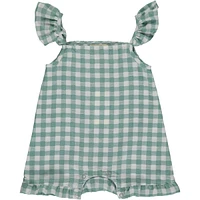 Plaid Bubble Romper