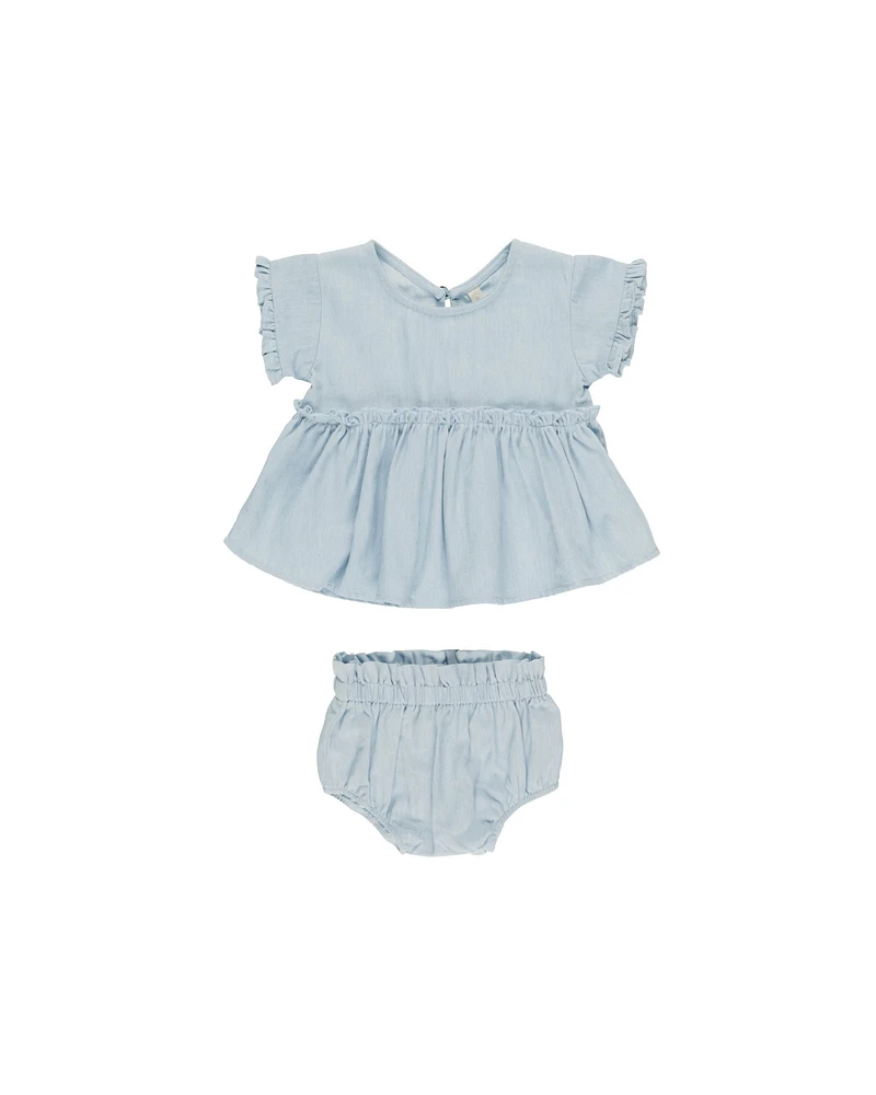 Chambray Juniper Dress Set