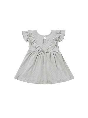 Cloud Ruffle V Dress