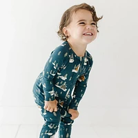 Snowy Village Zip Romper