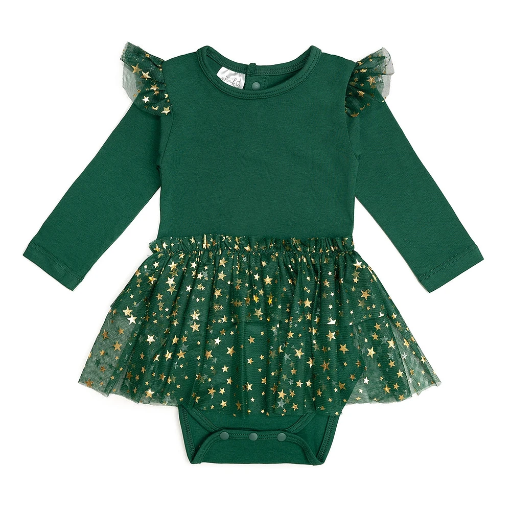 Emerald Shimmer Tutu Bodysuit