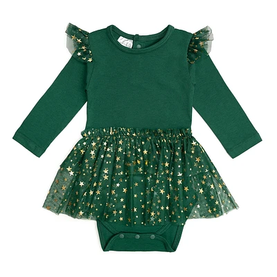 Emerald Shimmer Tutu Bodysuit