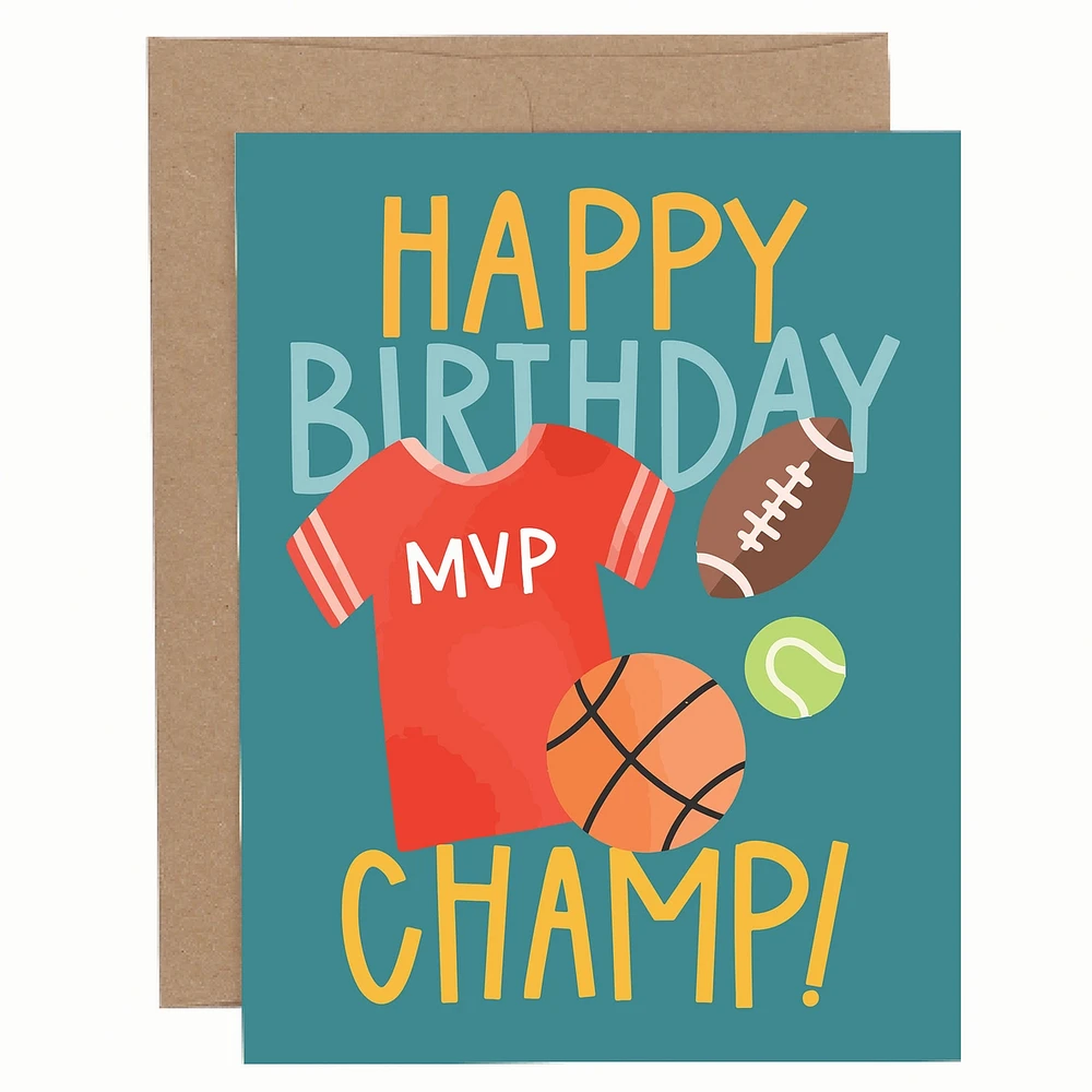 Happy Birthday Champ Card