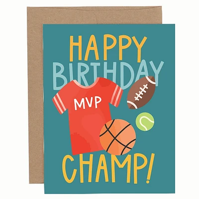 Happy Birthday Champ Card