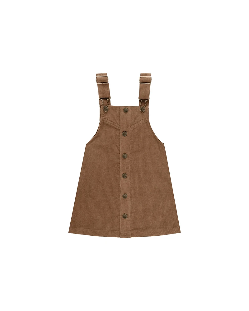 Saddle Corduroy Overall Dress