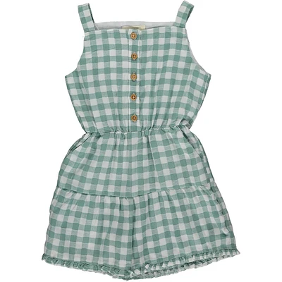 Sage Plaid Maya Romper