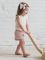 Rose Lydia Ribbed Ruffle Short