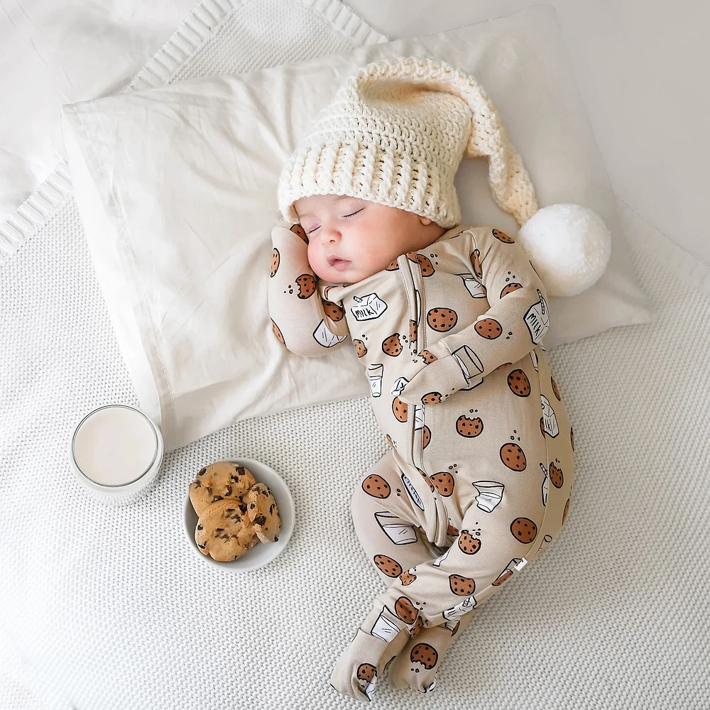 Cookies + Milk Zip Romper