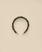 Olive Velvet Braided Headband