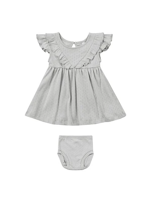 Cloud Ruffle V Dress