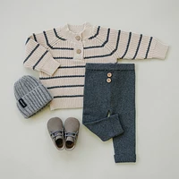 Charcoal Stripe Knit Sweater