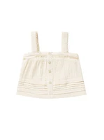 Ivory Pleat Tank