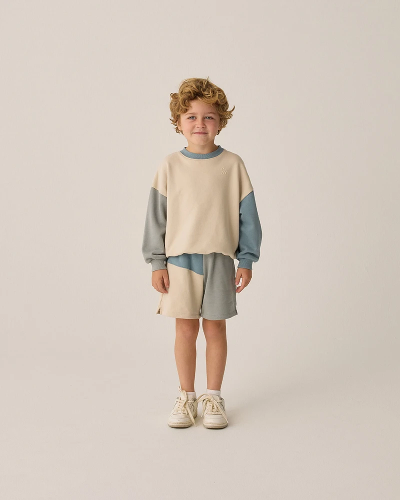 Eucalyptus Color Block Sweatshirt