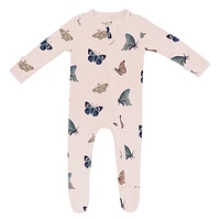 Zippered Footie - Butterfly