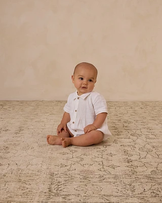 White Henry Romper