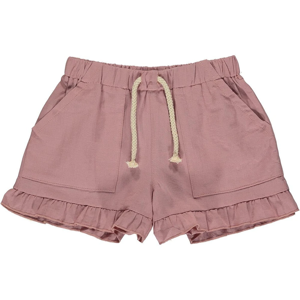 Mauve Brynlee Ruffle Shorts