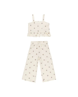 Embroidered Daisy Kayli Set