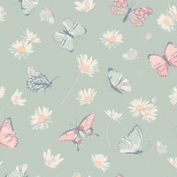 Mint Butterfly Daisy Bamboo Pajama Set