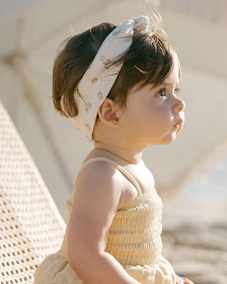 Yellow Smocked Skirted Romper