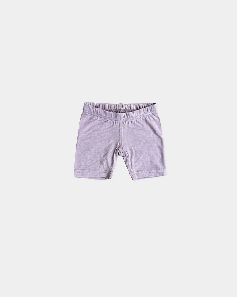 Lavender Bamboo Biker Shorts