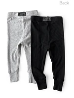 Ribbed Leggings - Grey