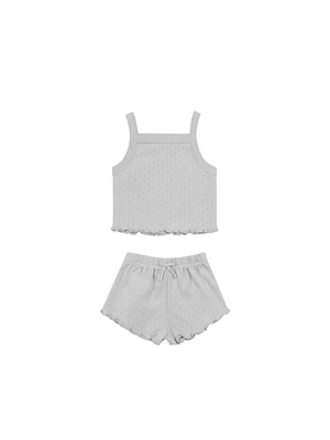 Cloud Pointelle Tank + Shortie Set