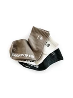 Socks 3 Pack - Pewter Mix