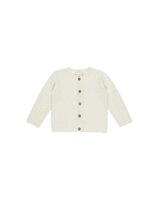 Ivory Baby Crochet Cardigan
