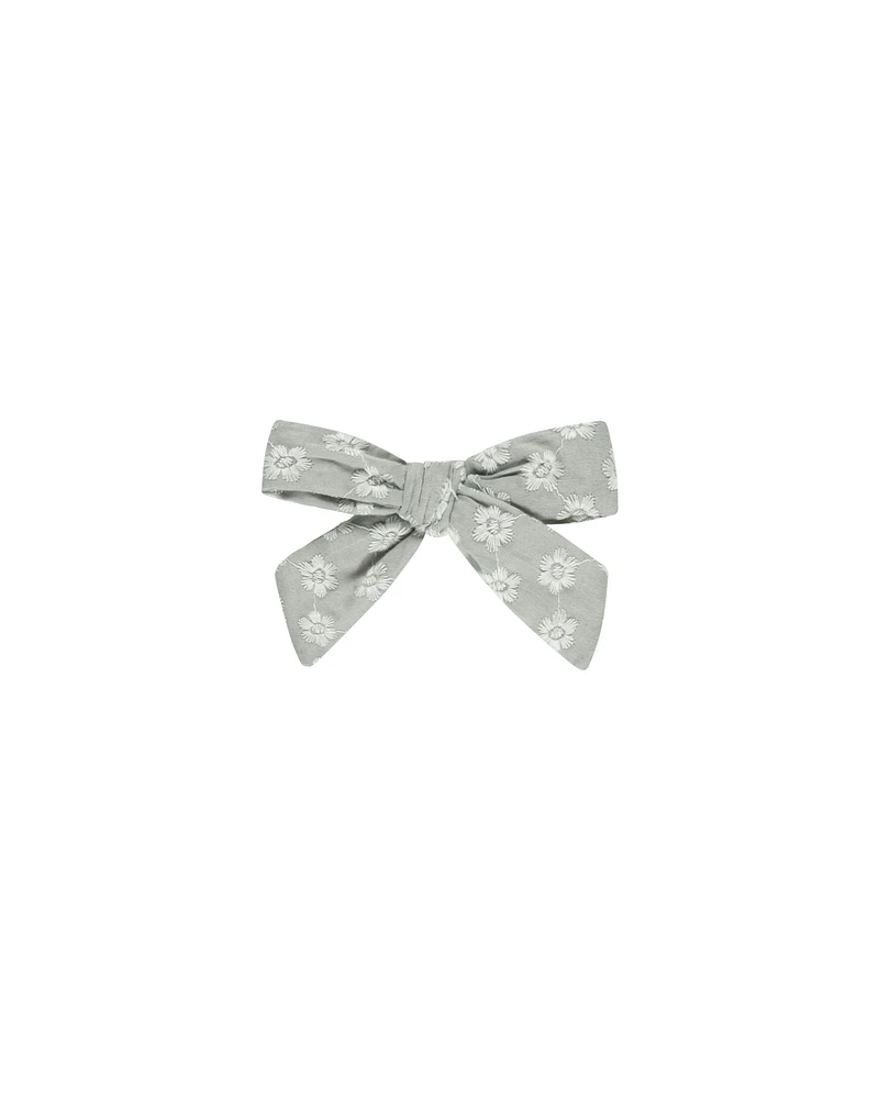 Seafoam Floral Bow