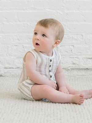Ezra Muslin Bubble Romper