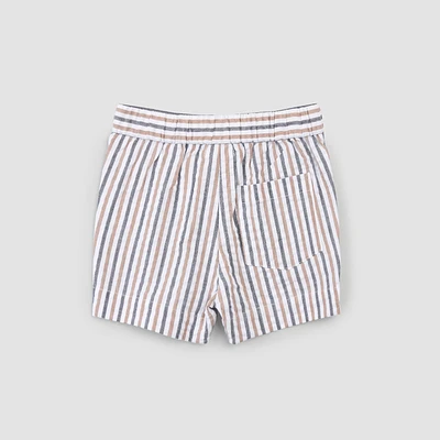 Striped Seersucker Shorts