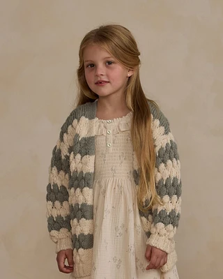 Laurel Stripe Bubble Knit Cardigan