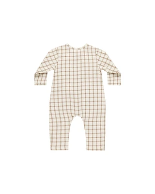Cinnamon Plaid Jumpsuit