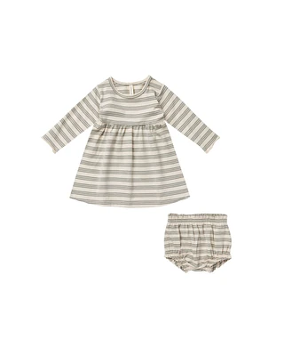 Basil Stripe Long Sleeve Dress
